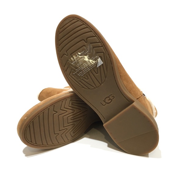 UGG Coletta Big Kids Ankle Boots -Chestnut Suede / UGGpure -Youth US 6 -NEW - Picture 7 of 8